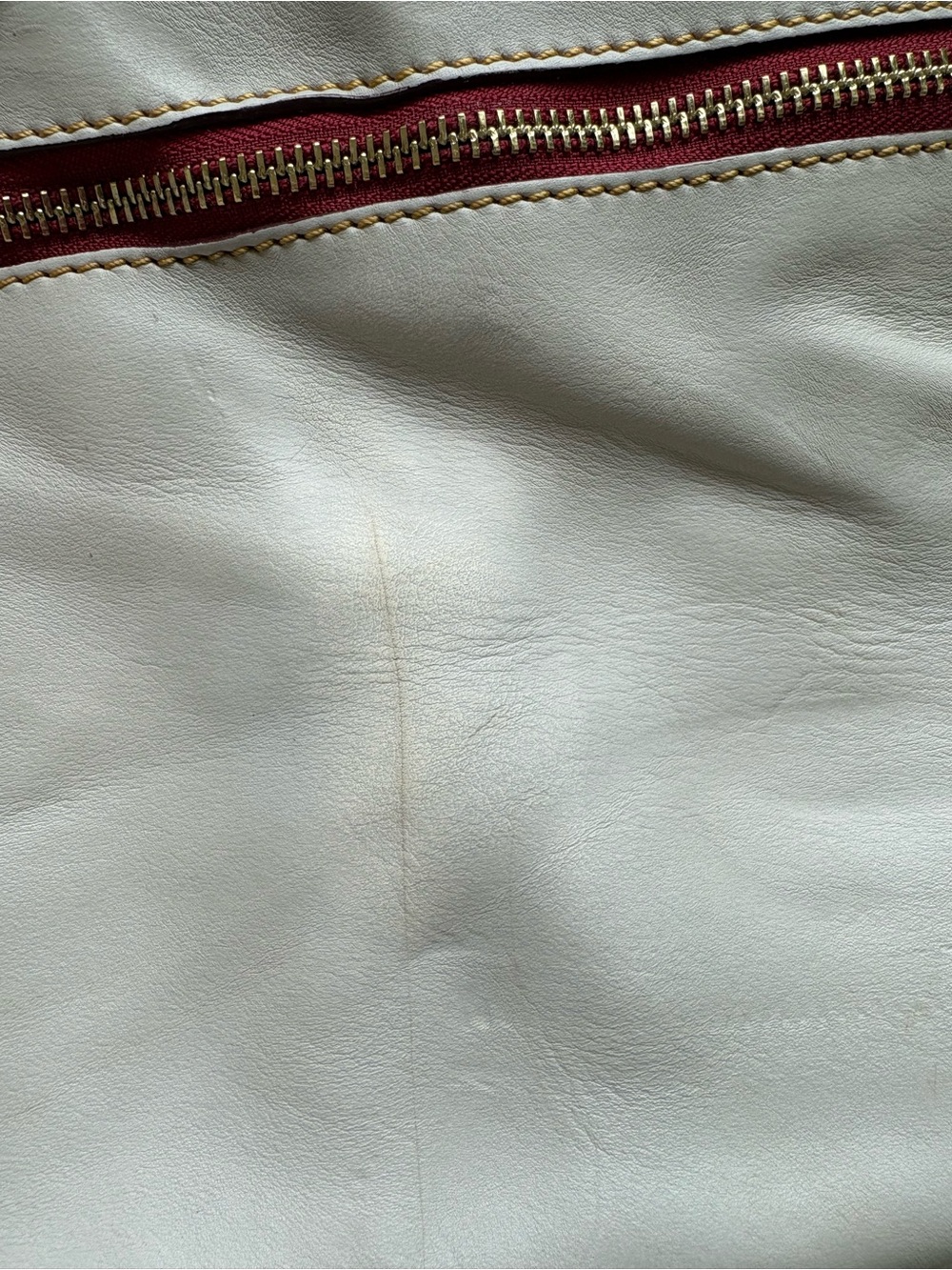 Dooney and Bourke Women's White Leather Tote Bag with Front Zip Pocket - Picture 12 of 16